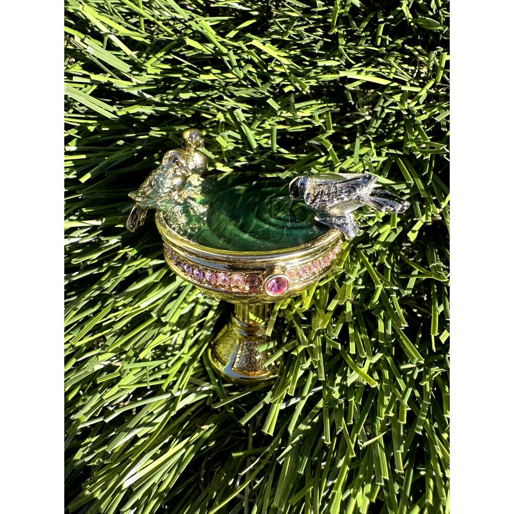 ⭐️Estee Lauder Solid Perfume Compact Bird Bath Birdbath⭐️ - Picture 6 of 12